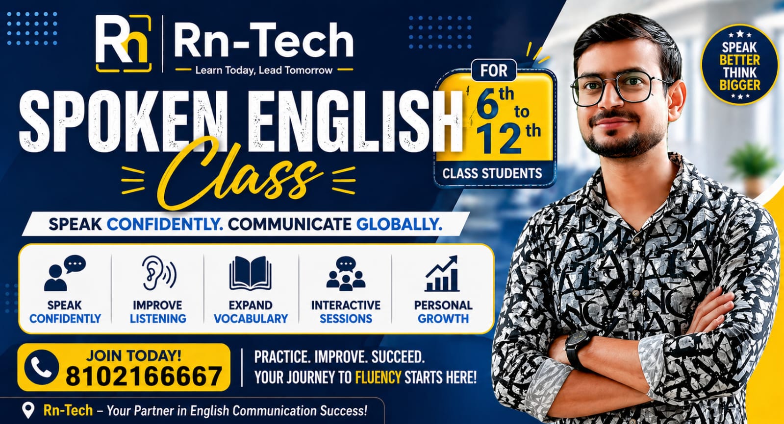 English Speaking Course Poster